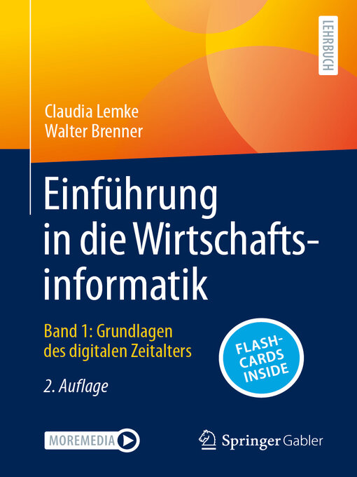 Title details for Einführung in die Wirtschaftsinformatik, Band 1 by Claudia Lemke - Available